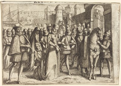 Ankomst till Valencia [framsida] av Jacques Callot
