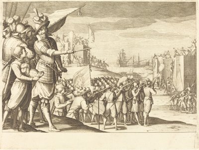 Angrepp på två fästningar av Jacques Callot