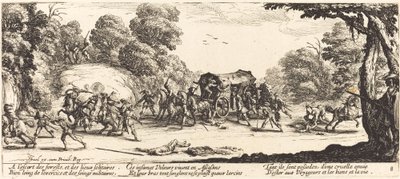 Attack mot en tränare av Jacques Callot