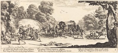 Attack mot en tränare av Jacques Callot