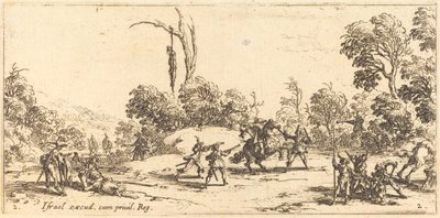 Att attackera resenärer på motorvägen av Jacques Callot