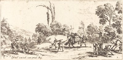 Att attackera resenärer på motorvägen av Jacques Callot