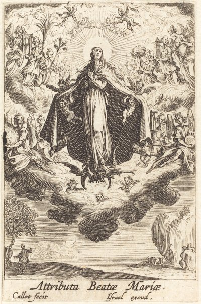 Jungfruns attribut, i eller efter 1630. av Jacques Callot