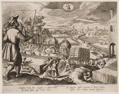 Augusti, ur serien ”Månaderna” av Jacques Callot