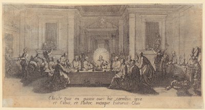 Badande, blad 3 i serien ”Landskap för Giovanni de’ Medici” av Jacques Callot