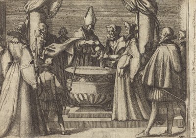 Dop av prinsen av Spanien [verso] av Jacques Callot