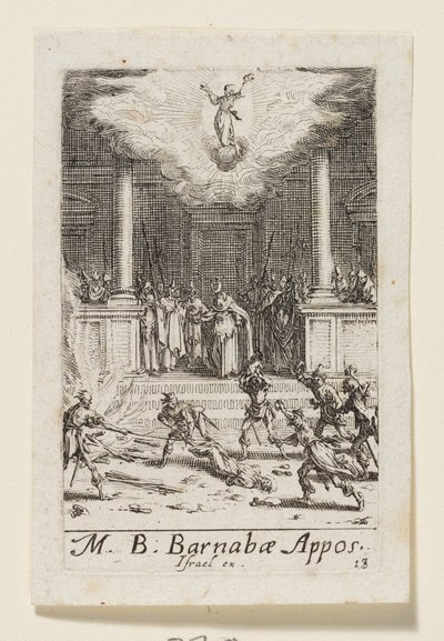 Aposteln Barnabas (Barnabae Apost.) av Jacques Callot
