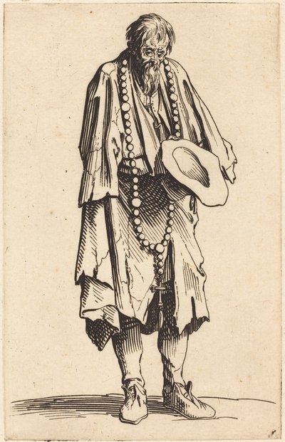 Tiggare med rosenkransen av Jacques Callot