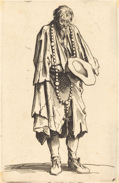 Tiggare med rosenkransen av Jacques Callot