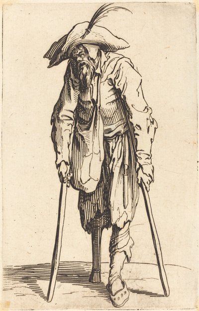 Tiggare med träben, ca. 1622. av Jacques Callot