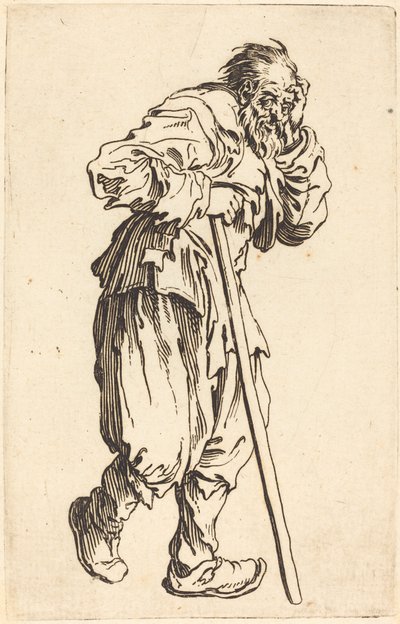 Tiggare med en pinne av Jacques Callot