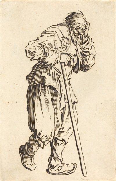 Tiggare med en pinne, ca. 1622. av Jacques Callot