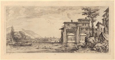 Barnamordet i Betlehem [Plansch 1] av Jacques Callot