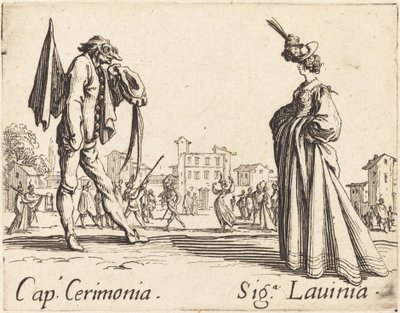 Cap. Ceremoni och Siga. Lavinia av Jacques Callot