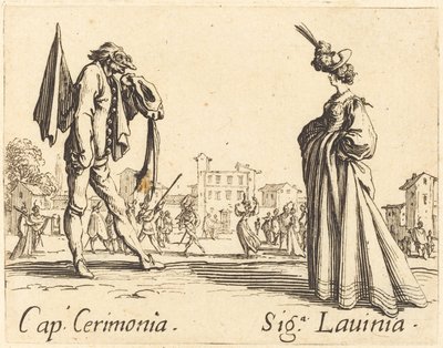Keps. Cerimonia och Siga. Lavinia, ca. 1622. av Jacques Callot