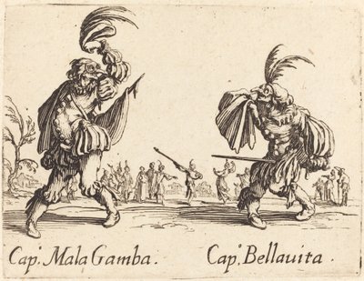 Cap Mala Gamba och Cap Bellavita av Jacques Callot