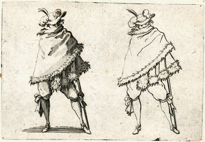 Kapriser av olika figurer av Jacques Callot
