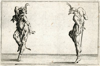 Kapriser av olika figurer av Jacques Callot