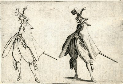 Kapriser av olika figurer av Jacques Callot