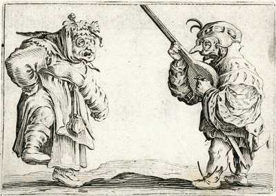 Kapriser av olika figurer av Jacques Callot