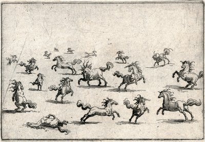 Kapriser av olika figurer av Jacques Callot