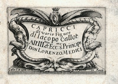 Kapriser av olika figurer av Jacques Callot