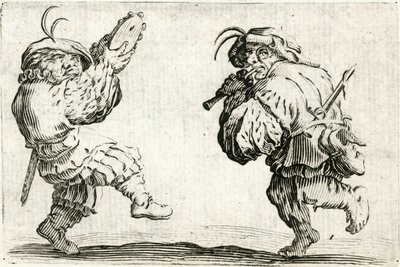 Kapriser av olika figurer av Jacques Callot