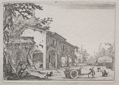 Caprices: Den italienska gården. av Jacques Callot