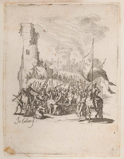 Kristus som bär korset, nej. 10 av 11 från La Petite Passion av Jacques Callot