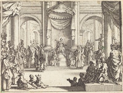 Kristus disputerar med läkarna, 1635. av Jacques Callot