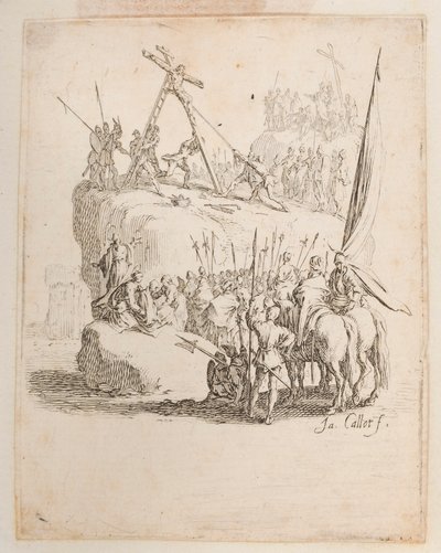 Kristus genomborrad av lansen, nej. 11 av 11 från La Petite Passion av Jacques Callot