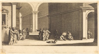 Kristus som tvättar apostlarnas fötter av Jacques Callot