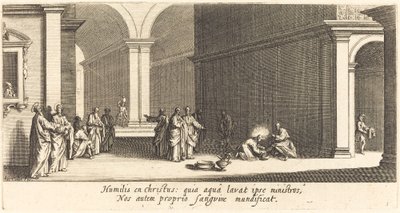 Kristus som tvättar apostlarnas fötter av Jacques Callot