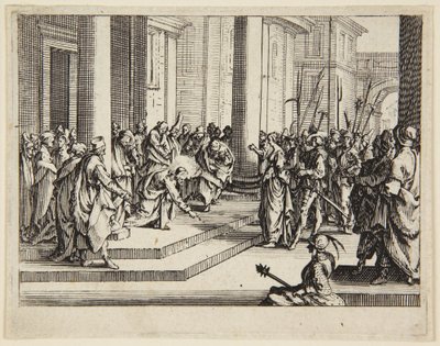 Kristus och äktenskapsbryterskan av Jacques Callot