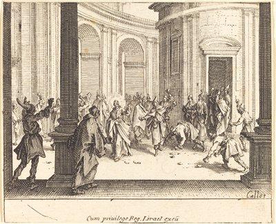 Kristus och kvinnan tagen i äktenskapsbrott av Jacques Callot
