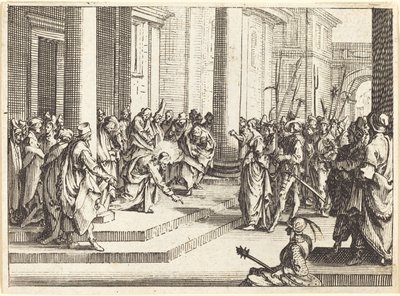 Kristus och kvinnan tagen i äktenskapsbrott av Jacques Callot
