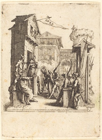 Kristus före Kaifas av Jacques Callot