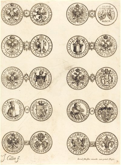 Mynt [skylt 3] av Jacques Callot