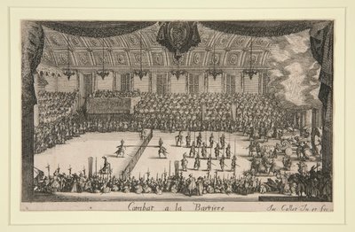 Bekämpa a la Barriere av Jacques Callot