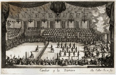 Combat a la barriere: turneringen ... (gravyr) av Jacques Callot