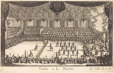 Strid vid barriären, 1627. av Jacques Callot