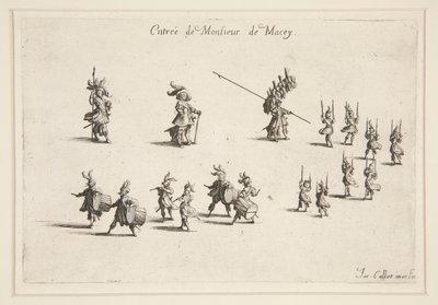 Bekämpa? La Barri?re, M. de Maceys ingång av Jacques Callot