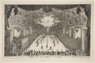 Bekämpa? the Barrière, Hans höghet inträde till fots av Jacques Callot