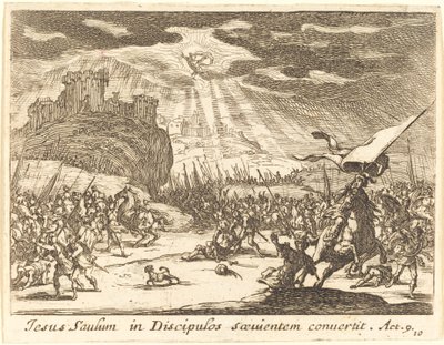 Paulus omvändelse, 1635. av Jacques Callot