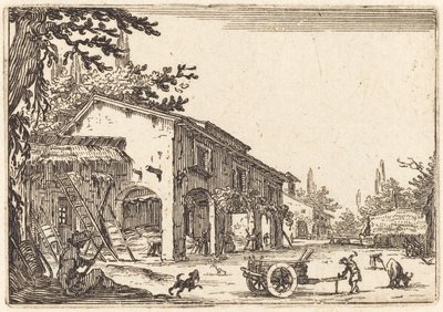 Gård till en gård av Jacques Callot