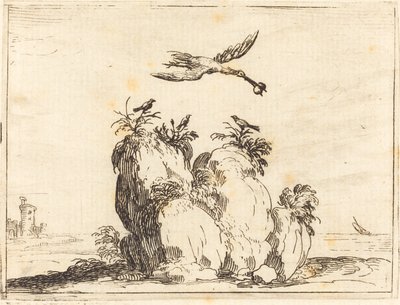 Flygande kran av Jacques Callot