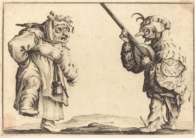 Dansare med luta av Jacques Callot