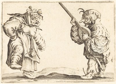 Dansare med lut, ca. 1622. av Jacques Callot