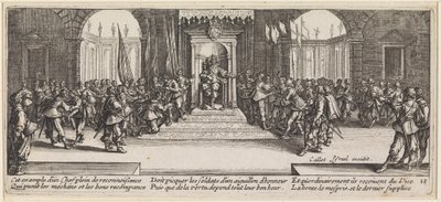 Kungen delar ut utmärkelser av Jacques Callot