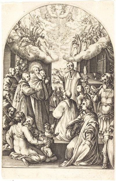 Sankt Benedikts död av Jacques Callot